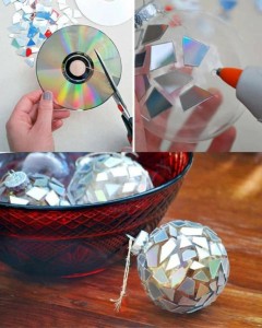 DIY Ornaments From Old CD's