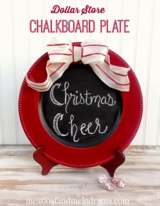 chalkboard plate