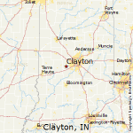 clayton in map