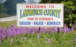 A suburban view of Lawrence, Indiana.