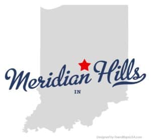 A view of Meridian Hills, Indiana.
