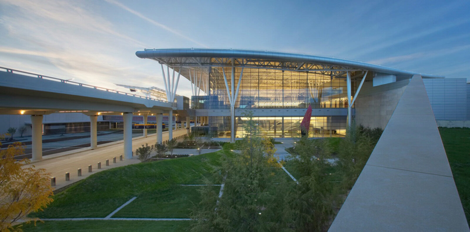 A view of the Indianapolis airport.