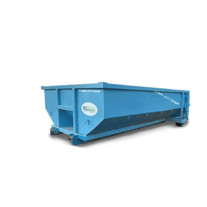 A 10-yard dumpster from Greenway Dumpster Rentals.