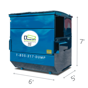 Greenway 8-yard front loader dumpster for large commercial use.