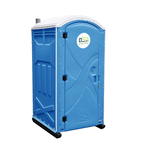 A single Greenway porta-potty for individual use.